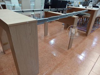 Mesa extensible multifuncional de madera