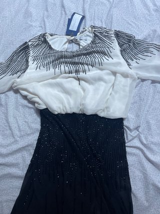 Vestido de fiesta con pedrería