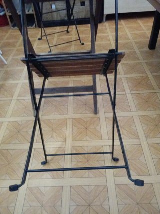 Conjunto mesa y sillas de madera teka y sillas