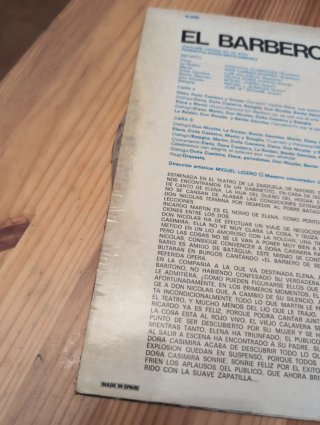 Vinilo El barbero sevillano