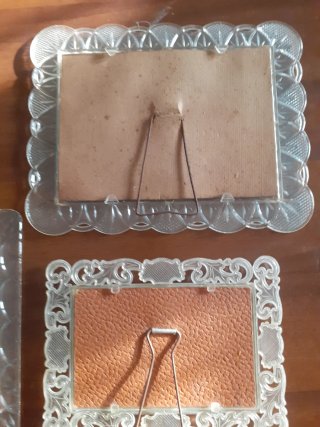 Portafoto plastica decorata