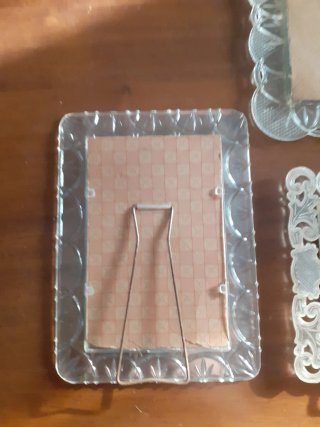 Portafoto plastica decorata