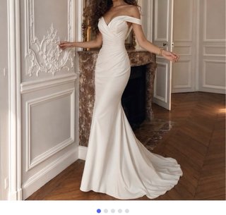 Vestido de Novia Blanco Corte Sirena