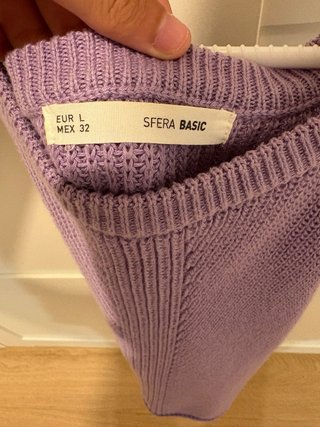 Blusa Sfera sin mangas morada talla única