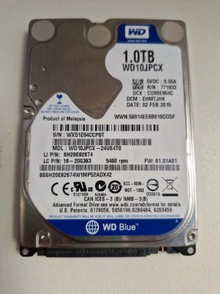 Disco Duro WD 1TB WD10JPCX