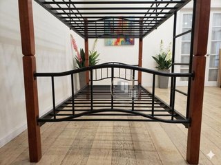 Litera Doble Mixta de Madera y Metal (90x190cm)