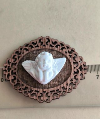 Cuadro Ángel Miniatura Casa Muñecas