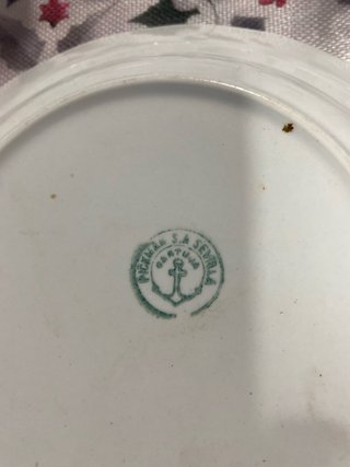 2 Platos Porcelana Cartuja Pikman Antiguos