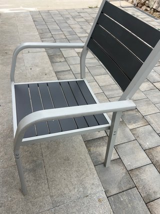 6 Sillas de aluminio para jardín