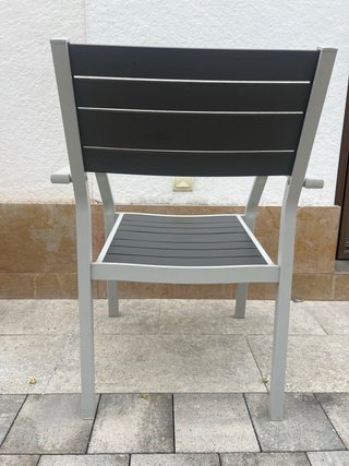 6 Sillas de aluminio para jardín