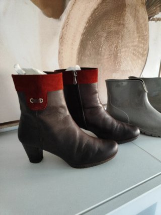 Pack botines marrones y grises