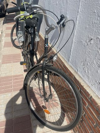 Bicicleta Btwin Elops 300 con silla infantil