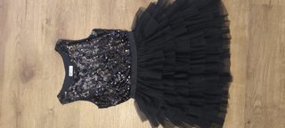 Vestido lentejuelas tul niña H&M Talla XS