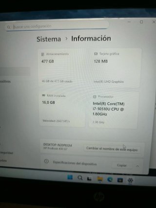 HP 430 G7 i7-10510U 16GB/512GB