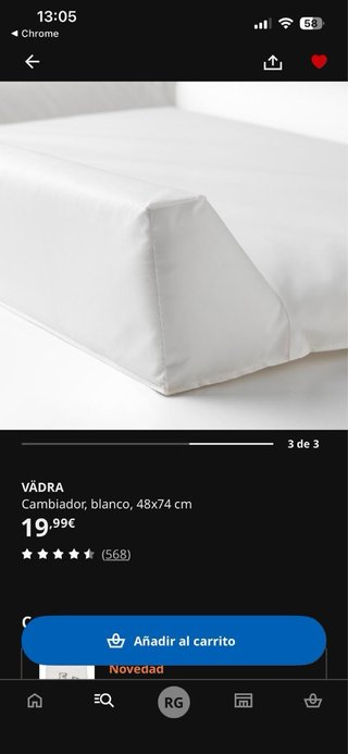 Cambiador bebé IKEA blanco