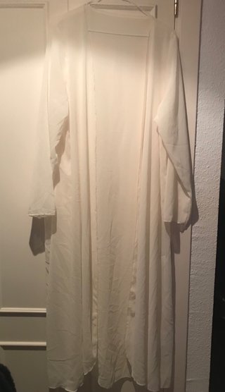 Chaqueta larga blanca