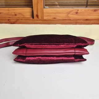 Bolso Robert Pietri burdeos terciopelo