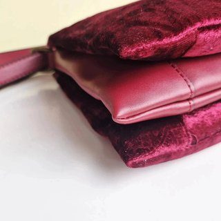 Bolso Robert Pietri burdeos terciopelo