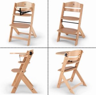 Trona de madera para bebé