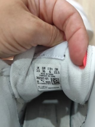 Zapatillas Puma altas blancas talla 36
