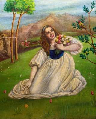 Pinturas al Óleo: Príncipe y Princesa (1948)