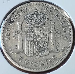 Lotto di 4 monete in argento Spagna