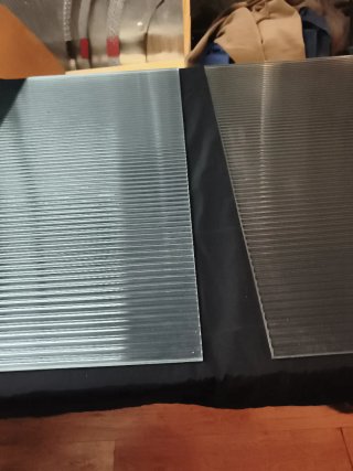 2 Cristales Laminados Corrugados