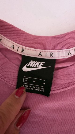 Camiseta Nike Rosa Crop Top