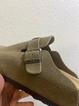 Birkenstock Boston Taupe Suede