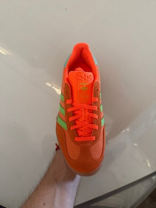 Adidas Gazelle Naranja y Verde Talla X