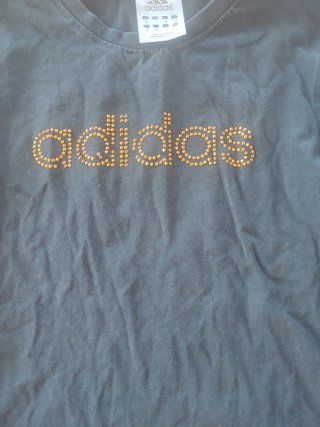 Camiseta Adidas Negra Manga Larga Talla 38