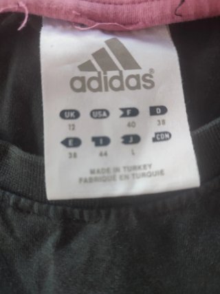Camiseta Adidas Negra Manga Larga Talla 38