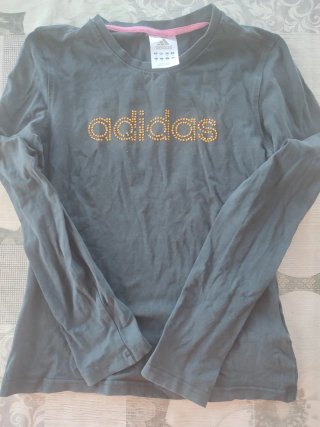 Camiseta Adidas Negra Manga Larga Talla 38