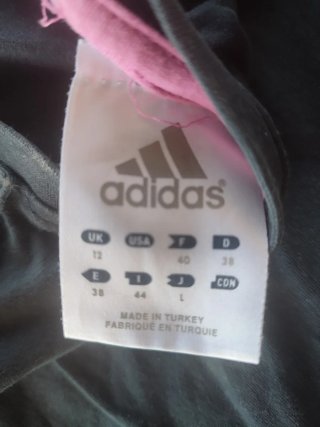 Camiseta Adidas Negra Manga Larga Talla 38