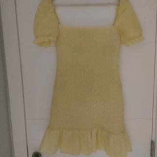 Vestido amarillo mujer talla M