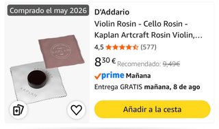 Violín Negro 3/4 Forenza con estuche