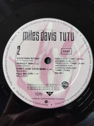 LP Miles Davis Tutu