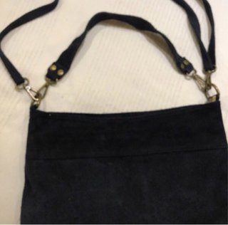 Bolso de ante azul marino