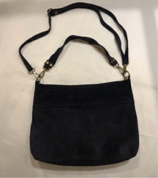 Bolso de ante azul marino