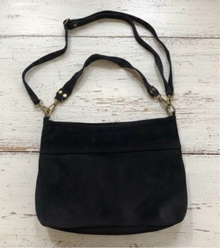Bolso de ante azul marino