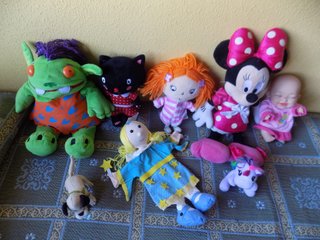 Lote 8 muñecos y marionetas