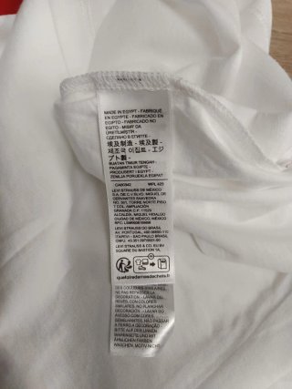 Camiseta Levi's Blanca Talla M Logo