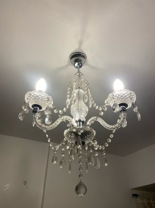 Lámpara de araña de cristal