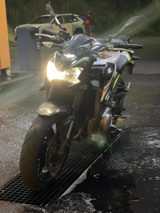 Kawasaki Z900 Naked Verde/Blanco