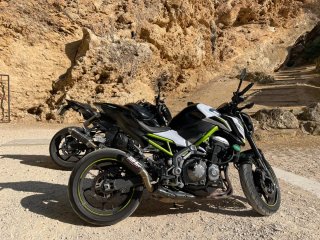 Kawasaki Z900 Naked Verde/Blanco