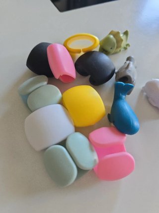 Lote sujetacables varios colores