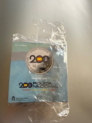 Moneda 10€ Policía Nacional 200 Aniversario