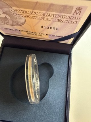 Moneda 10€ Policía Nacional 200 Aniversario