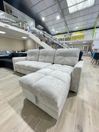 SOFA CAMA DE 260CM CON DOBLE ARCON EN BEIGE* NUEVO