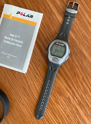 Reloj Pulsómetro Polar F5 + Banda T31 + Bolso